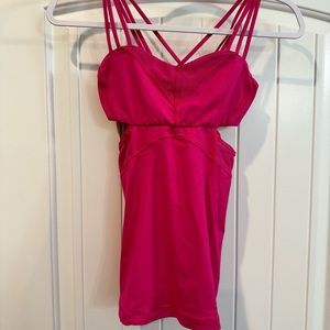 Lululemon work out strap shirt